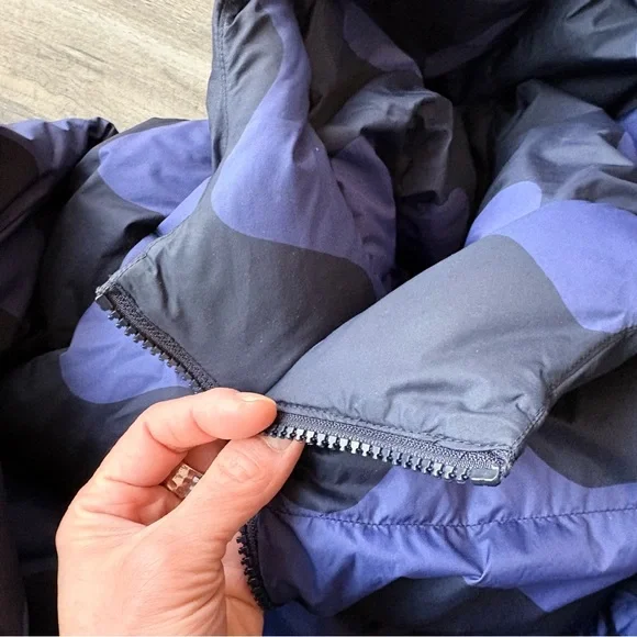 Uniqlo x Marimekko Ultra Light Down Cocoon Parka Jacket Blue Women’s S - Picture 11 of 16